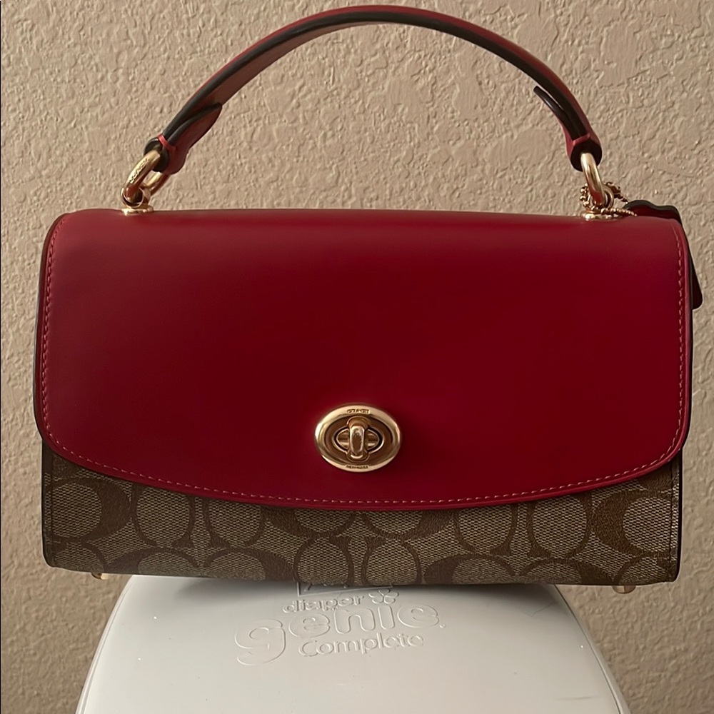 Coach Red and Brown Women's Bag